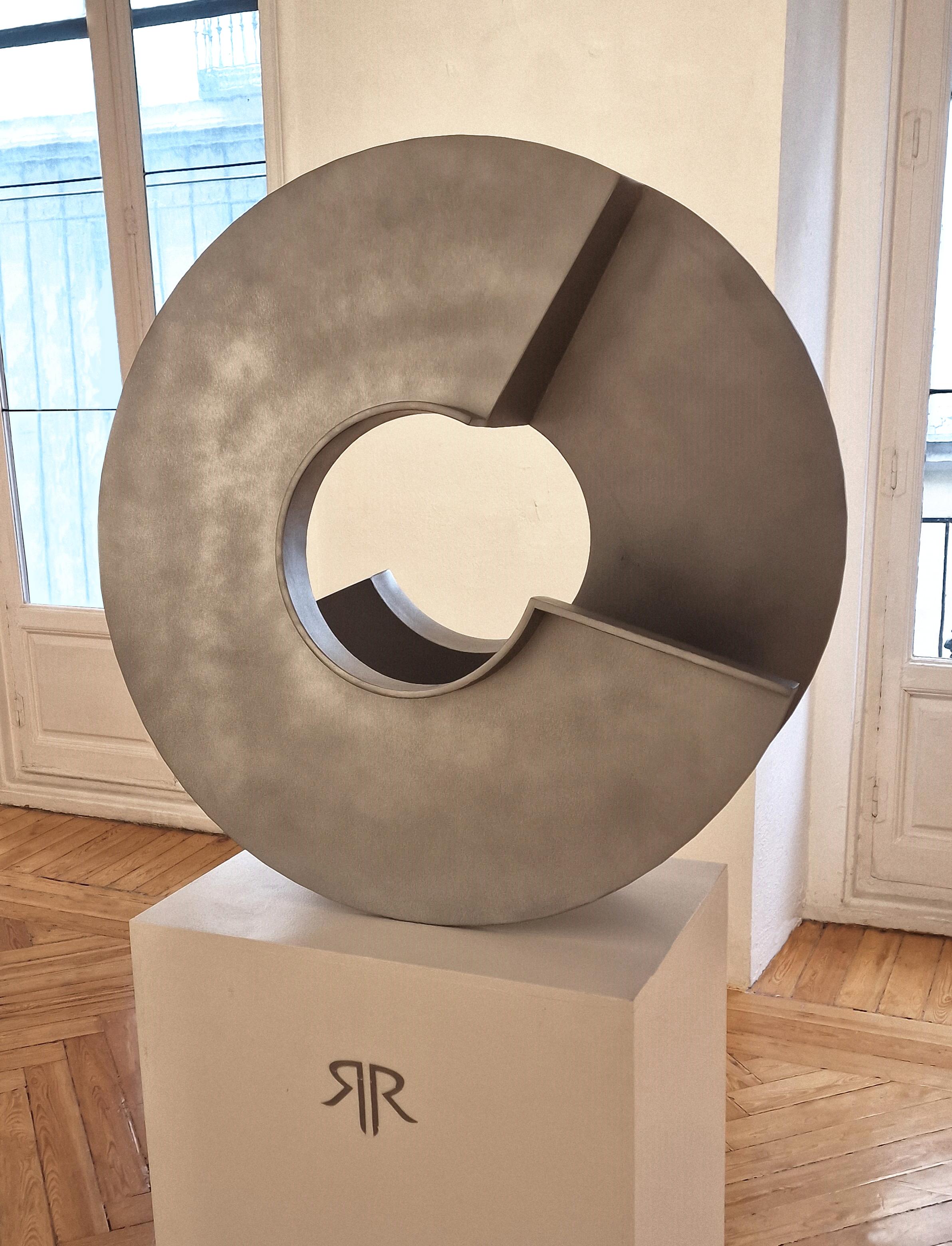 Abstract sculpture Lacquered steel