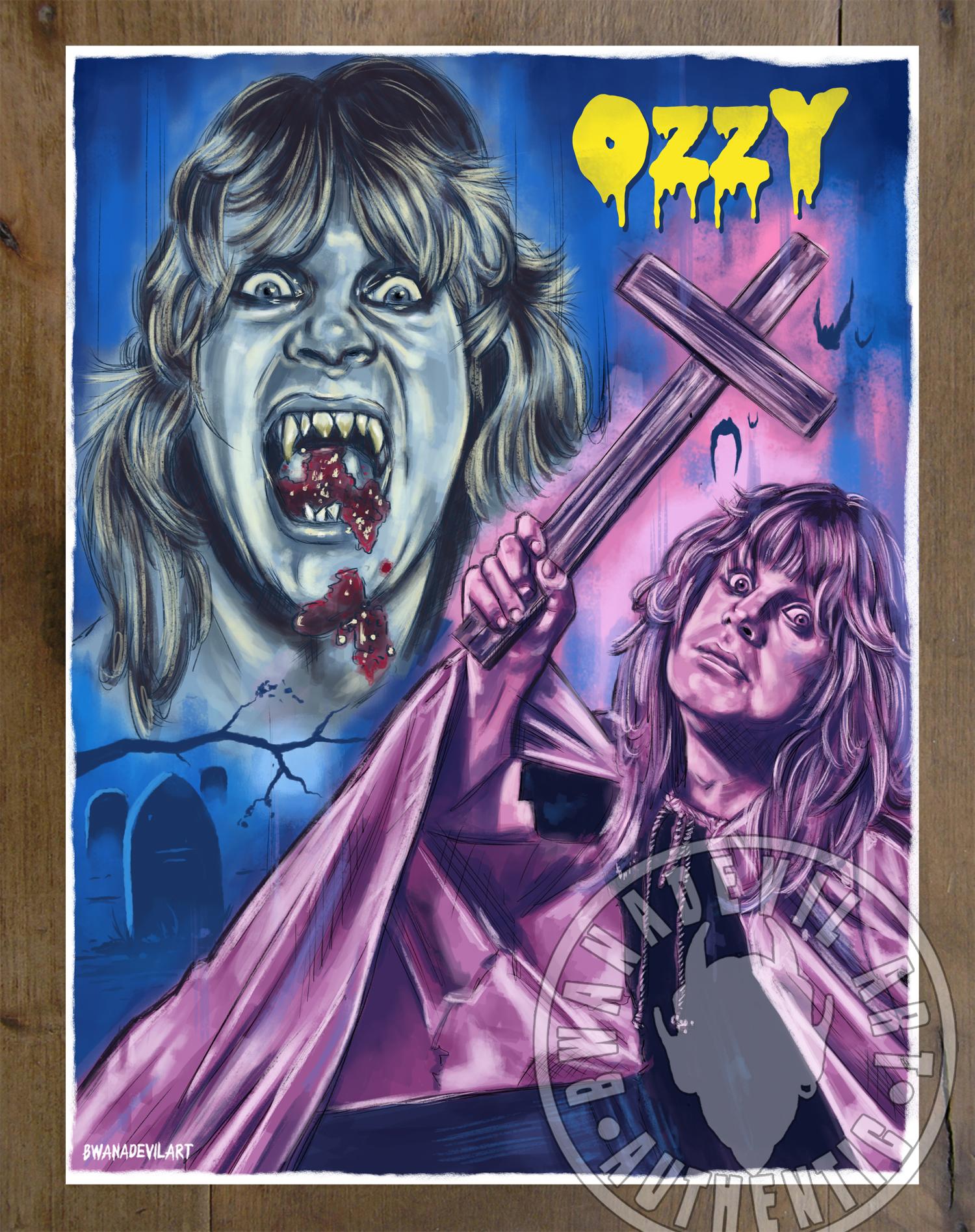 Ozzy Osbourne 9x12 print by BwanaDevilArt