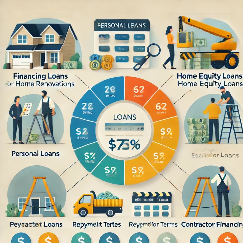 DALLE 2024-06-19 124713 - A comparison chart showing different financing options for home renovations such as personal loans home equity loans and contractor financing The jpg