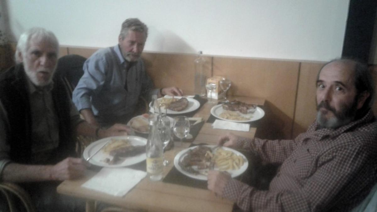 Fernando, Perico y Manel. foto de Jaume.