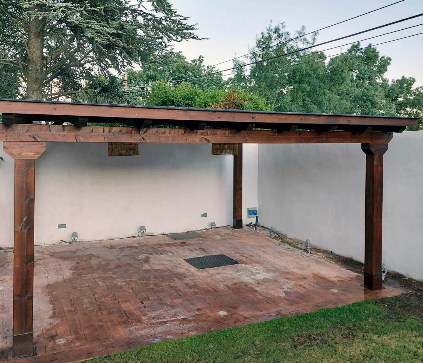 Pérgola de madera