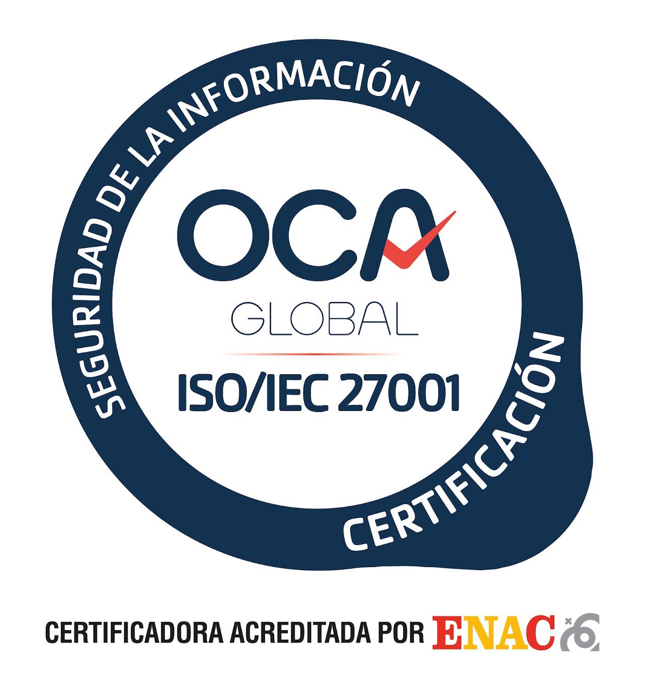 Certificado ISO/IEC 27001