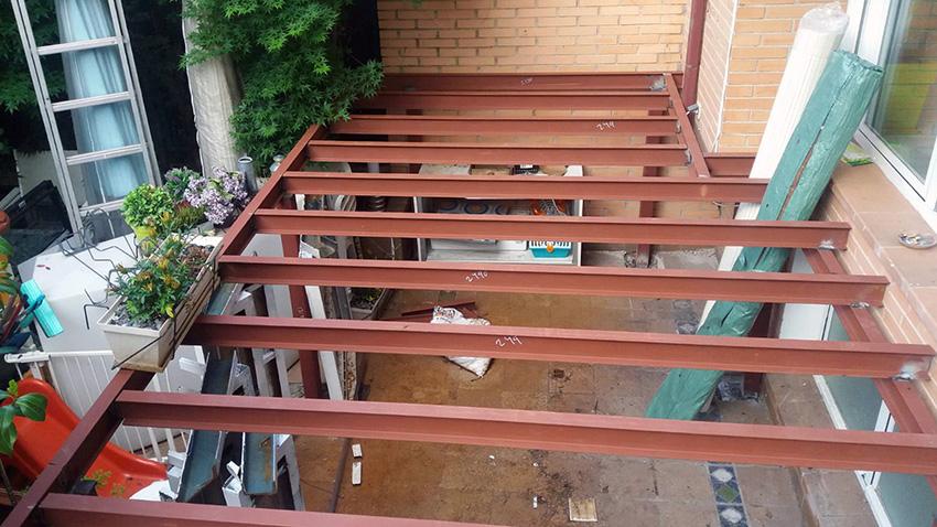 Construcción de terraza en vivienda