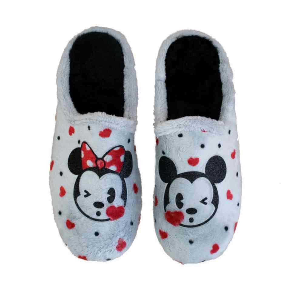 Zapatilla de casa minnie mouse gris