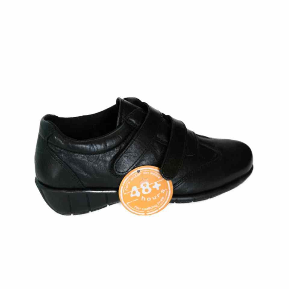 Zapato de velcro 48 Horas Negro