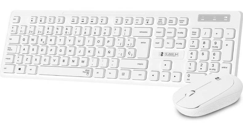 Teclado y Ratón Inalámbrico Subblim Combo Business Slim CSSW10