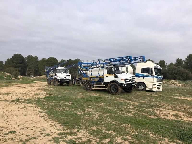 Camiones transportadores de fertilizantes líquidos