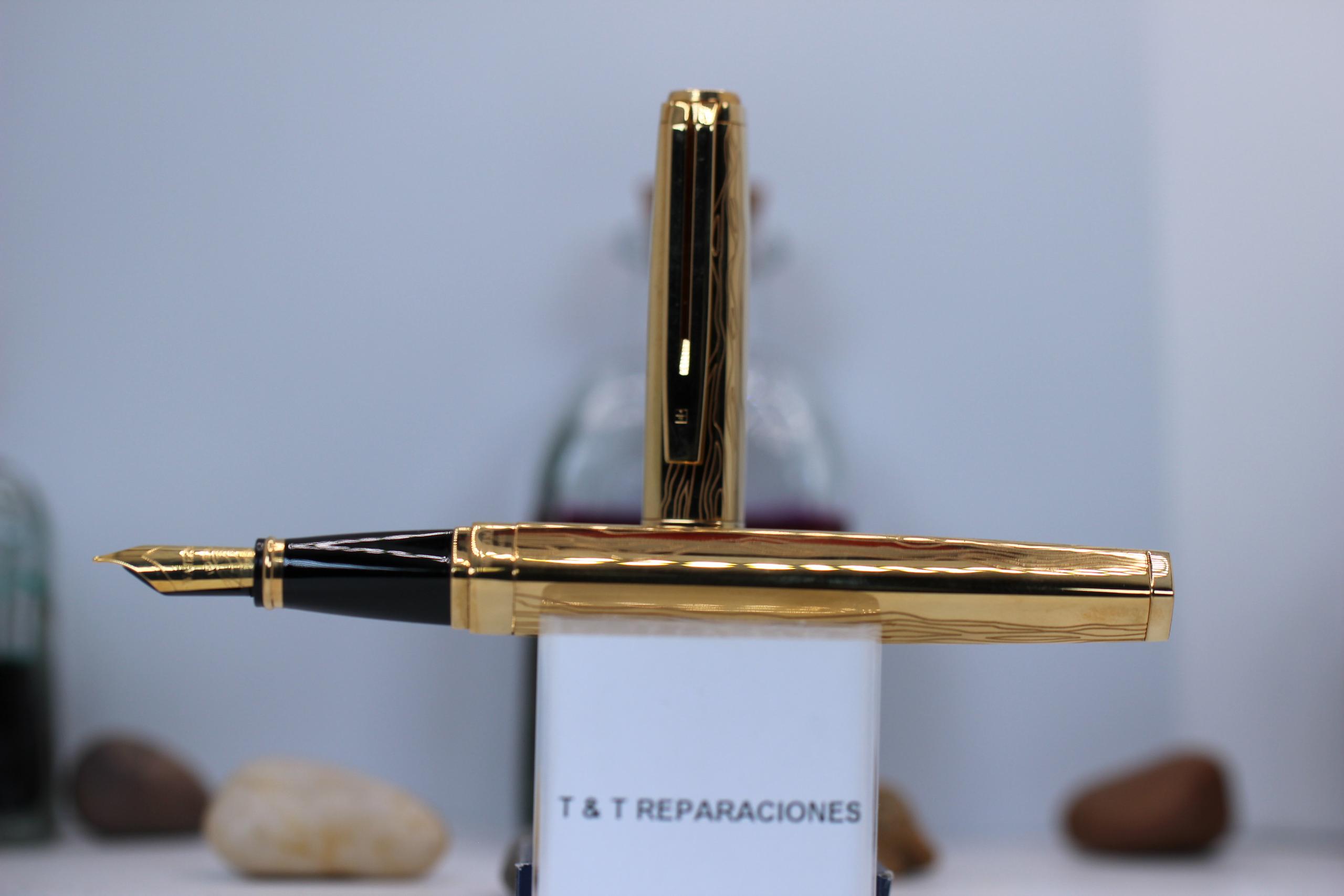 WATERMAN EXCEPTION MARKS OF TIME VERMEIL PLUMA
