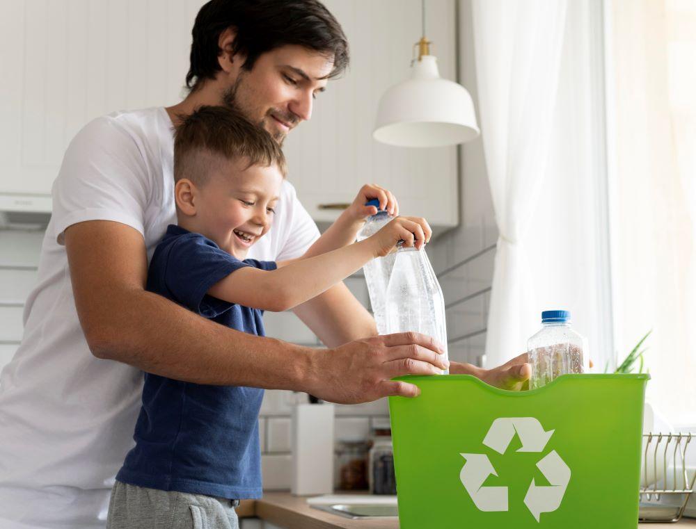 ¿Cual es la mejor manera para reciclar plásticos en familia?