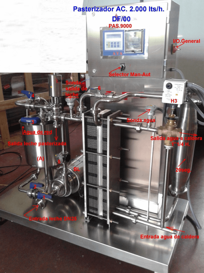 Pasterizador AC 2000 LTS/H DF/00