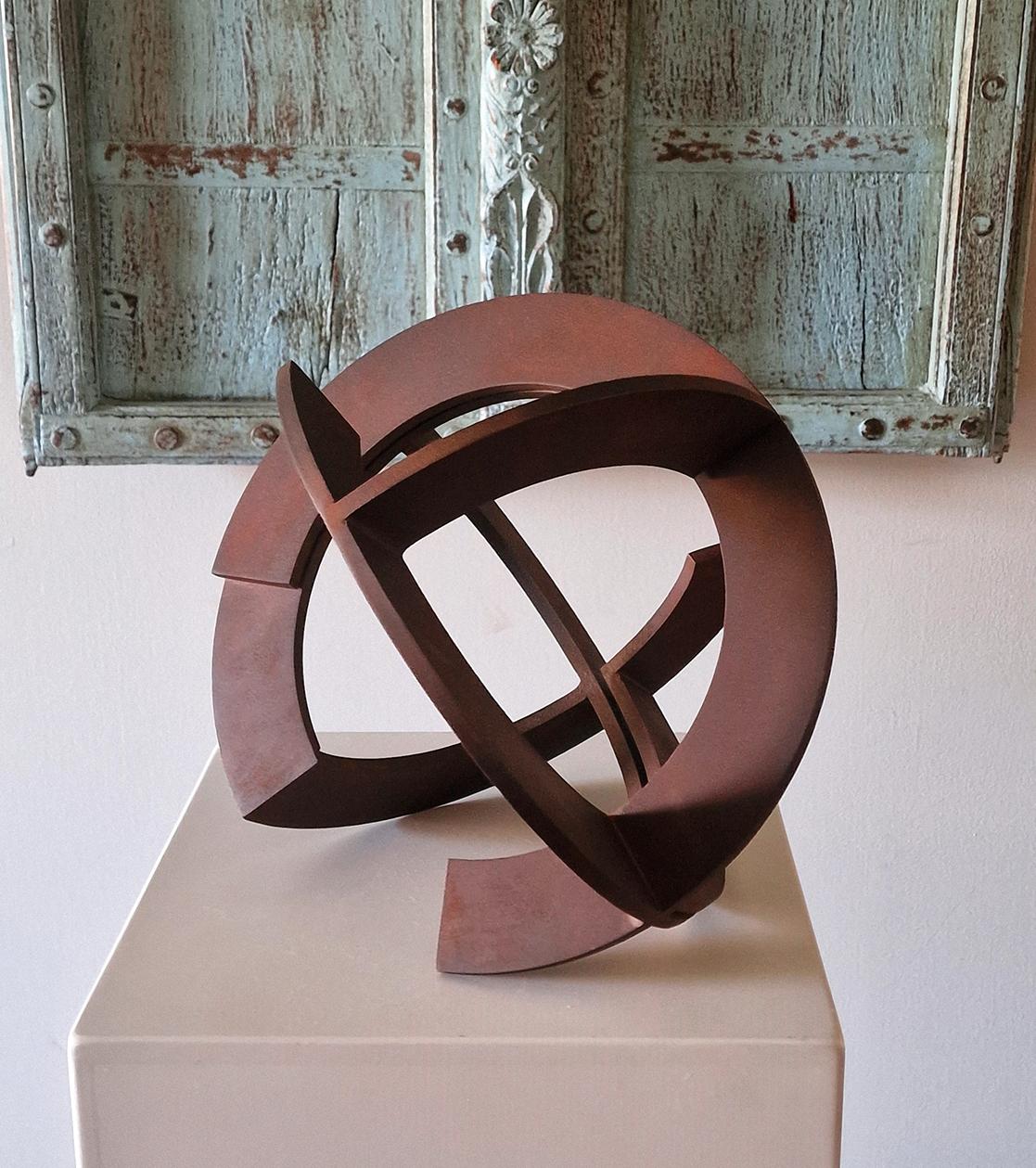 Abstract sculpture Rusty steel