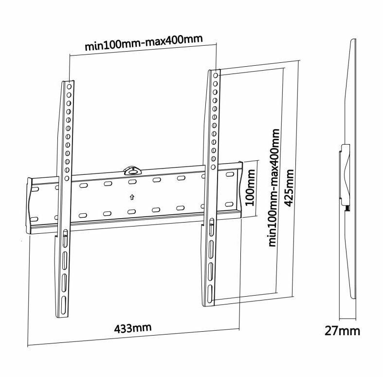 Soporte de Pared Fijo Aisens WT55F-013 para TV de 32-55"