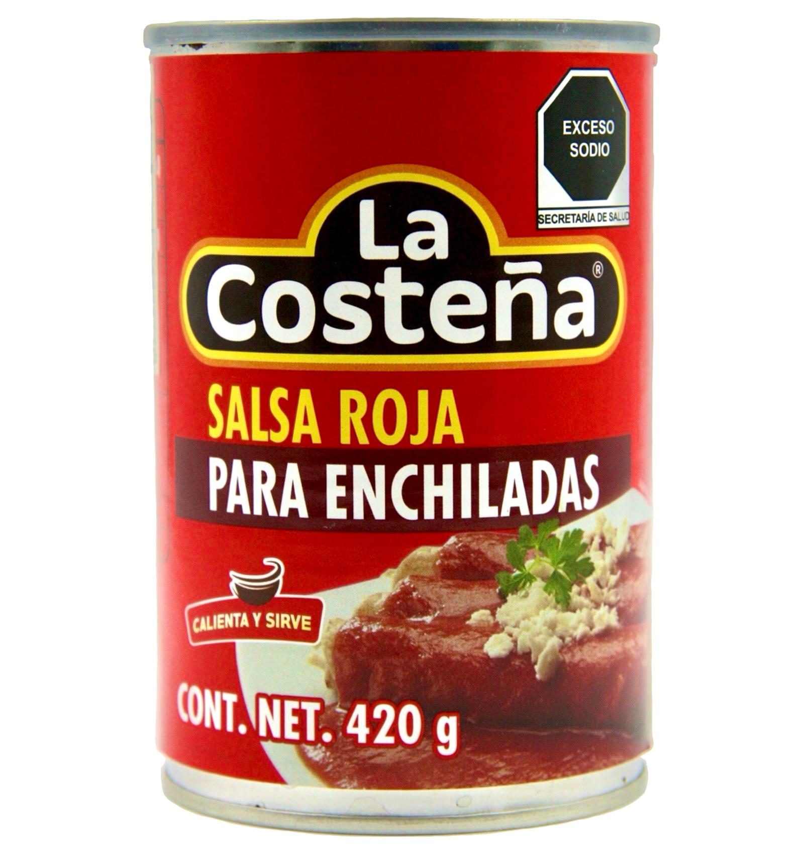 Salsa roja para enchiladas La Costeña